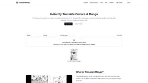 TranslateManga - AI-Powered Manga Translation Tool | Free Online