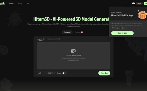 Hitem3D - AI Image to 3D Model Generator | Free Online Tool
