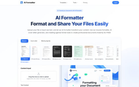 AI Formatter - Free AI Document Formatting Tool Online