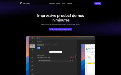 Tight Studio - AI-Powered Product Demo Video Creator