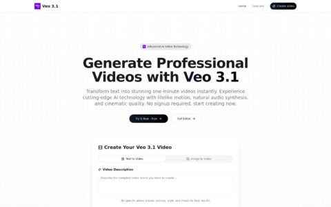Veo 3.1 - Free AI Video Generator Online