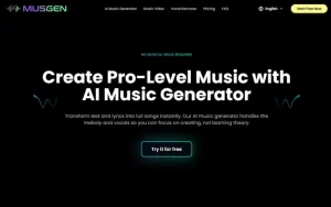 MusGen - Free AI Music Generator | Text to Song Instantly