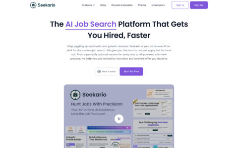 Seekario - AI-Powered Job Search & Resume Tool