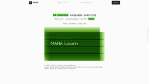MANA Learn - Free AI Language Learning Tool Online