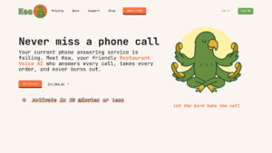 Kea AI - AI-Powered Restaurant Voice Assistant Tool
