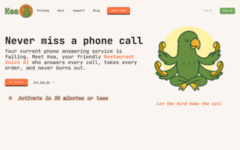 Kea AI - AI-Powered Restaurant Voice Assistant Tool