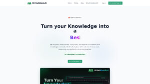 WriteABookAI - AI-Powered Book Writing Tool for Professionals