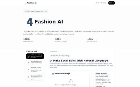 4 Fashion AI - Professional AI Fashion Design Tool Online
