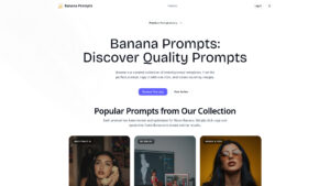 Banana Prompts - Free AI Prompt Templates for Image Generation