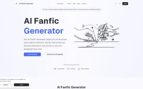 fanfic generator - AI-Powered Creative Writing Tool Online