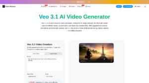 Veo 3.1 AI Video Generator - AI-Powered Cinematic Video Tool