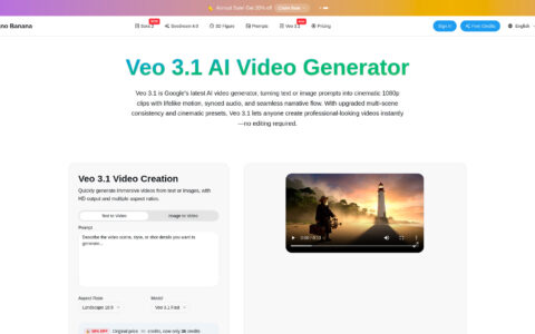 Veo 3.1 AI Video Generator - AI-Powered Cinematic Video Tool
