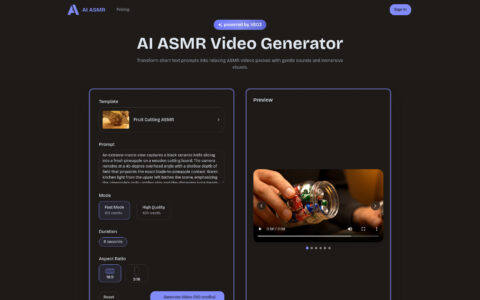 AI ASMR - Create Soothing Relaxation Videos with AI