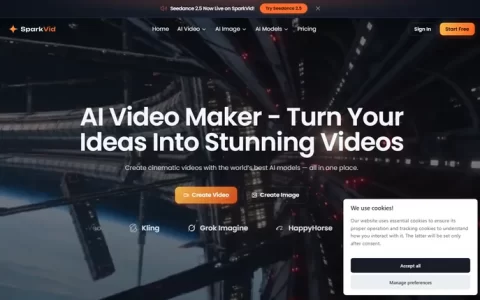 SparkVid - Free AI Video Maker | Text & Image to Video