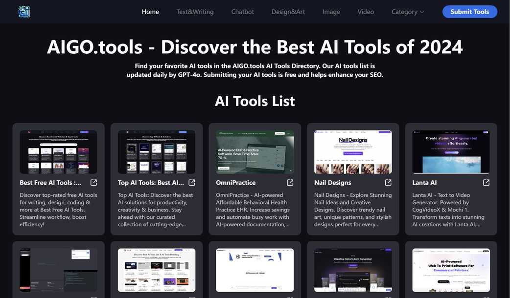 AIGO.tools Website screenshot